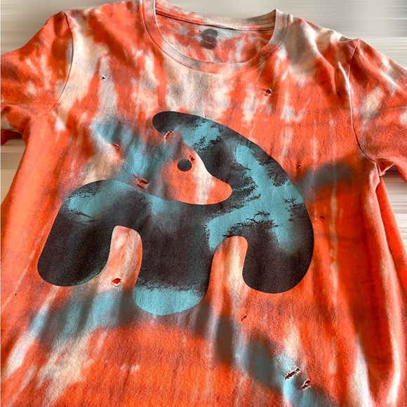 dyed handmade rave streetwear shirt orange sherbet tie dye tees x timmy woz - Picture 8 of 16